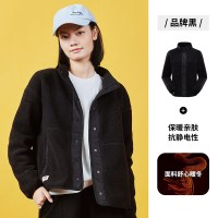 Jeep吉普女式抓绒衣J132084285黑色2XL