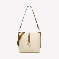 皮尔卡丹女式单肩斜挎包W41278891-5P米色