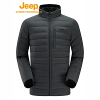Jeep户外防寒保暖男式羽绒服J342094742青铜灰 XL