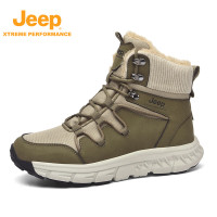 Jeep男式雪地靴P340911081 卡其 41码