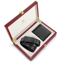 皮尔卡丹男式钱包+皮带礼盒二件套W52014031-6A(1200mm)