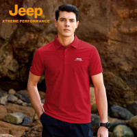 Jeep 男式短袖POLO衫 P520945011 中国红 M