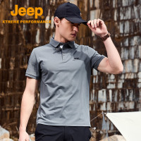 Jeep 男式短袖POLO衫 J122094582 颜色:莫兰迪灰 M