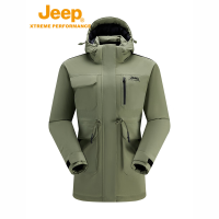Jeep女式羽绒冲锋衣J442084075月桂绿 XL