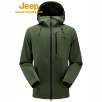 Jeep户外单层冲锋衣男J332094099军绿色 L