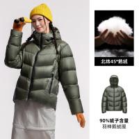 骆驼(CAMEL) A35CR28311中性款羽绒服 云杉绿 S