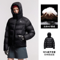 骆驼(CAMEL) A35CR28311中性款羽绒服 幻影黑 3XL