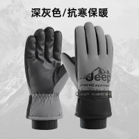 Jeep户外冬季情侣款保暖手套P3330991B03 B05深灰均码