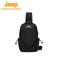Jeep都市新潮时尚斜跨包P243078230黑色30*18*10cm
