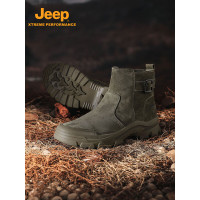 Jeep男式马丁靴P410911003 卡其 43码