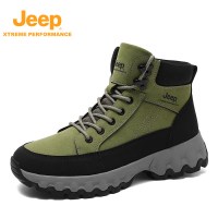 Jeep男式户外登山靴P440911015 军绿 41码