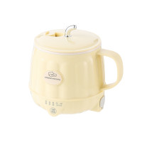 厨创妈咪(kitchen mommy)小巧轻便杯锅两用电煮杯电水壶 浅黄色0.5L KT-DZ-5006