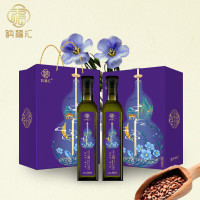 纳福汇冷榨亚麻籽油礼盒500ml*2瓶