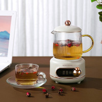 厨创妈咪(kitchen mommy)花茶壶玻璃滤网电水壶500ml白色YSSM05B01
