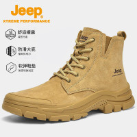 Jeep情侣时尚登山鞋男款P241071122 驼色 44码