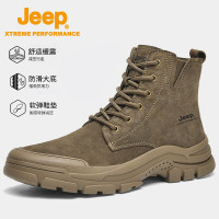 Jeep情侣时尚登山鞋男款P241071122 卡其 44码