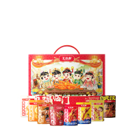 王小卤 卤味零食大礼包五福临门882g 410*100*290mm