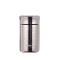 清水SM-T6061-024钛茶叶罐240ml冰镜银