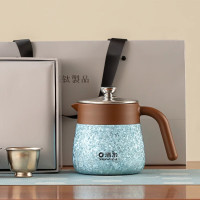 清水SM-T7A01-005/060钛焖茶宝套装50/600远天蓝600ml+50ml*4