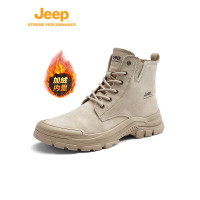 Jeep情侣时尚登山鞋女款P241071123 燕麦灰加绒 37码