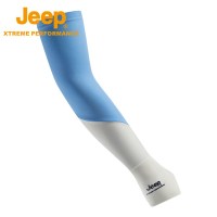 Jeep户外冰丝防晒袖套 P223078398 浅蓝+白色 L