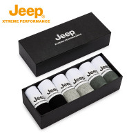 Jeep 耐磨运动棉柔中袜 P333078807 均色