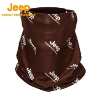 Jeep 户外弹力面罩脖套保暖面巾P233078392棕色