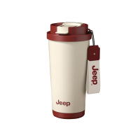 Jeep随行咖啡杯316不锈钢内胆D340NR1131 500ml酒红色