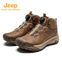 Jeep男式户外徒步鞋(加绒)P341091139 卡其 44码