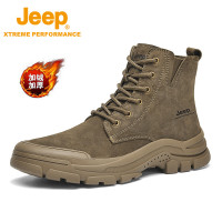 Jeep男款登山鞋P241071102 卡其加绒 40码