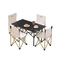 佰造户外休闲五件套BZ-HW185-5靠背椅-64×39×39cm(展开尺寸)长桌-95×55×50cm(展开尺寸)