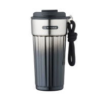 西屋WB500-BK庭光漫染 便携双饮咖啡杯 极夜黑550mL