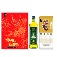 粮佰年食来运转油挂面礼盒800g+500ml
