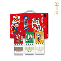 粮佰年金沙河 禧福迎面挂面礼盒A 3袋装2400g/盒