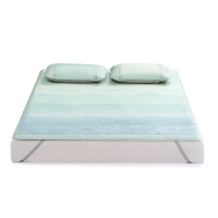 水星家纺DH伊人溪岸印花冰丝席1.8米127625 规格:180cm×200cm(枕套:48×74cm*2)