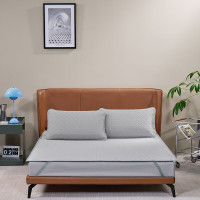 水星家纺DH海洋夏梦可水洗硅胶绗缝软席-S03 130805 规格:150cm×200cm(枕套:48×74cm*2)