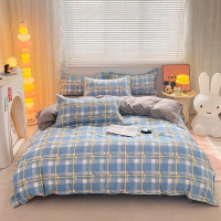 罗曼罗兰芦荟棉四件套 英伦风尚751858 床单款(被套200*230cm)