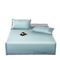 罗曼罗兰5A抗菌冰丝凉席三件套 绿150788632 绿1.5米床