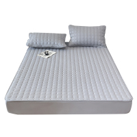 罗曼罗兰加厚全棉床笠保护垫-浅灰色 CL001-150795166 150*200cm