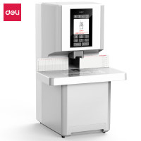 得力(deli)60mm自动财务凭证铆管装订机激光定 位会计凭证装订机凭证文件资料热熔胶管打孔机3884s