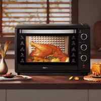 九阳电烤箱家用多功能烘焙定时控温大容量可视披萨红薯烤炉箱 KX38-J98[黑加灰] 30L