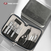 777指甲刀套装 高端商务礼品 修指甲工具包指甲剪全套 进口指甲钳 商务礼品11件套 灰色W009
