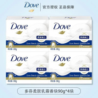 多芬(DOVE)沐浴洁面柔肤乳霜香皂90g*4块