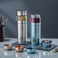 德铂(Debo)柯曼(纯钛泡茶杯套装)DEP-DS453 容量:300ml 颜色:本色