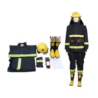 谋福 消防战斗服 02款 五件套(含头盔、鞋、手套、腰带)