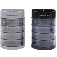 晨光 四层塑胶多功能笔筒ABT98437 单个装 颜色随机