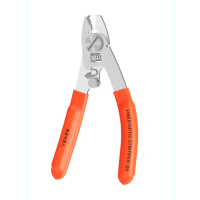 润达讯 RDX-ML6 六口米勒钳 剥线钳 剥纤钳 长度165mm 1把 橙色