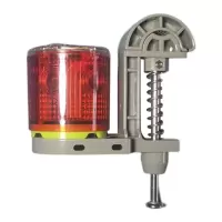 华燏HY-BZD1031 3W IP65 DC5.2V 5000K红色 单头太阳能警示灯 1.00 盏/台 红黑色