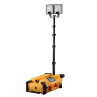 华燏 HY-YD206 2×55W DC21.6V IP65 6500k冷光 电池供电 LED 多功能移动照明平台 工作灯(移动灯) (计价单位:台) 黄色