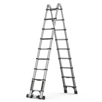 亿德宝铝合金折叠伸缩竹节梯多功能梯子1.9m+1.9m y-d19z(个)